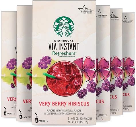 starbucks very berry hibiscus packets.